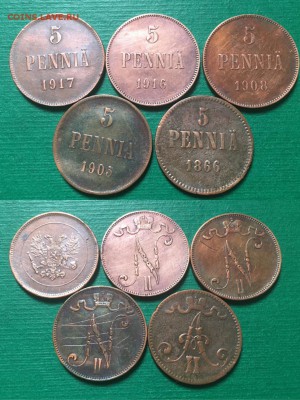 5 пенни. 1866-1917гг. 5 шт - IMG_6852.JPG