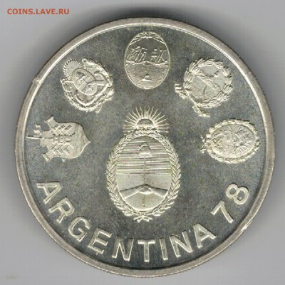 Ag Аргентина 2000 песо 1977 Футбол 25.10 В 22.00МСК (В915) - 5-арг2000