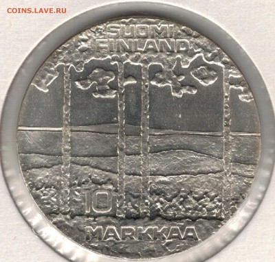 Ag Финляндия 10 марок 1975 Кекконен ДО 25.10 В 22.00 (В741) - 5-ф75а