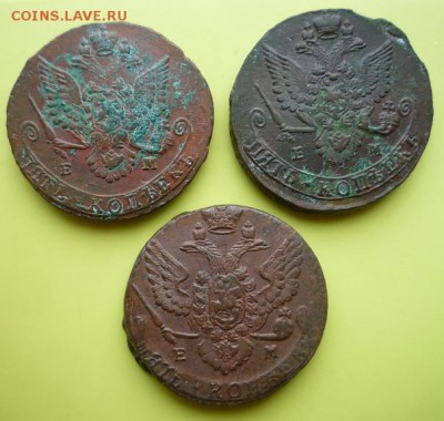 5 копеек 1781,83,88гг,до 24.10.2016 - л3