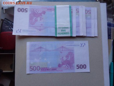 Фантики ,имитация доллар,евро  5 шт  до 24.10  в 21-20 мск - DSC05705.JPG