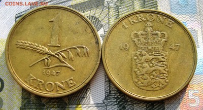 ДАНИЯ 2x1 кроне 1947.РАЗНЫЕ. Кристиан Х и Фредерик IX.26.10. - 036.JPG