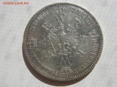 Германия Пруссия 1 талер 1861 коронация Вильгельма до 23.10 - IMG_9887