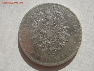  Бавария 5 марок 1876 D король Людвиг II до 23.10 - IMG_0039