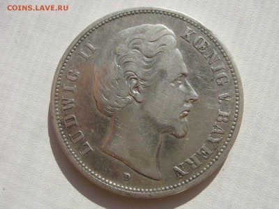  Бавария 5 марок 1876 D король Людвиг II до 23.10 - IMG_0038