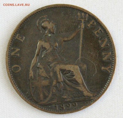 С 1 руб. БРИТАНИЯ ONE PENNY 1899г. ВИКТОРИЯ до 27.10 в 22-00 - IMG_3554.JPG