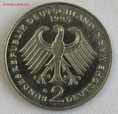 С 1 руб. ГЕРМАНИЯ 2 марк 1995г."G" ВИЛЛИ БРАНТ  до 27.10 - IMG_3508.JPG