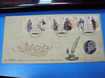 Великобритания, 2 фунта 1989, "Чарльз Дикенс" , в конверте - DSC06263.JPG