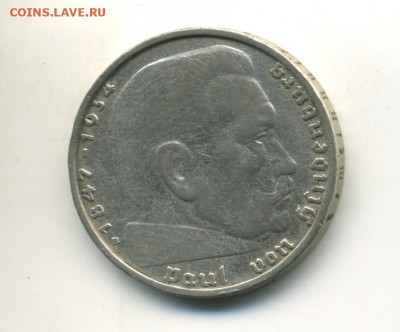 Германия 3 рейх 2 марки 1938 B до 27.10.2016 22 00 МСК - Б