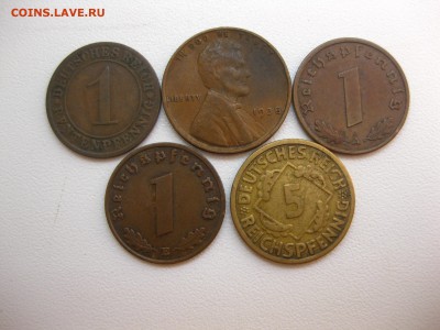 ВЕЙМАР,США,РЕЙХ:5 разных монет(лот №1)!до 24.10.2016 - IMG_6343.JPG