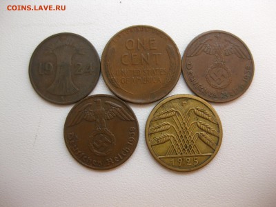 ВЕЙМАР,США,РЕЙХ:5 разных монет(лот №1)!до 24.10.2016 - IMG_6342.JPG