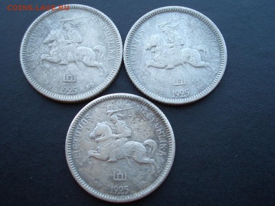 Литва Довоенная  1925 г. - 1 лит -3 шт. - Pribaltika (5).JPG