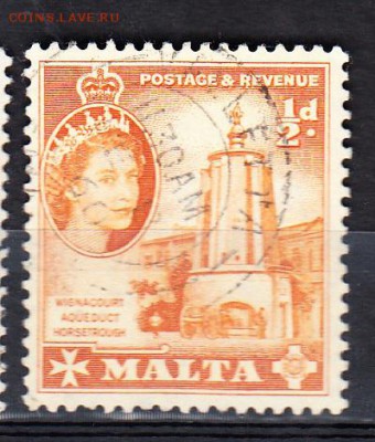 Колонии Мальта 1956 1м 0,5д - 275