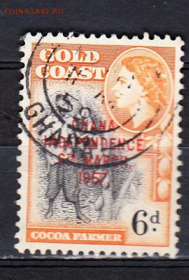 Колонии Гана 1957 1м 6д - 289