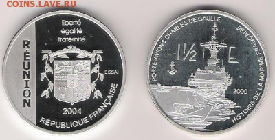 Острова: монеты, токены, жетоны, медали.. Названия и фото. - Reunion__8364_1.5_2004.JPG