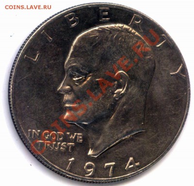 L91 1$ США Эйзенхауэр 1974 С РУБЛЯ до 26.12 в 22°° - L91 1 dollar USA 1974_1