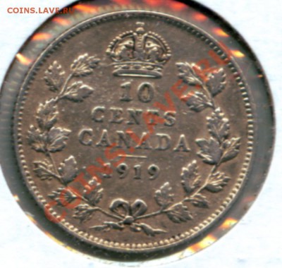 L65 10¢ Канада 1919 Fine! до 26.12 в 22°° - L65 10c Canada 1919 F_1
