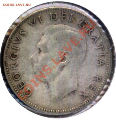L86 Канада куотер 25¢ 1952 до 26.12 в 22°° - L86 25c Canada 1952 Low rel_2