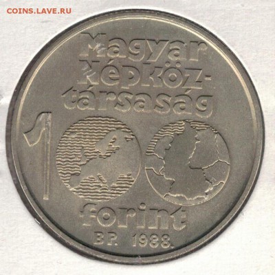 ВЕНГРИЯ 100 ФОРИНТОВ 1988 ФУТБОЛ ДО 27.10 В 22.00МСК (Г710) - 4-вен100ф1988а