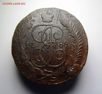 5 копеек 1788гг М.М, СП-М И 1793 Е.М ПЕРЕЧЕКАНЫ - 1