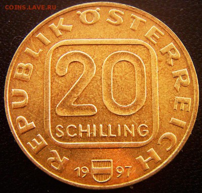 Австрия_20 шиллингов 1997 "Собор Св. Стефана"; 24.10_22.05 - 12719
