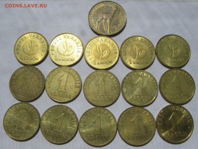 ЭСТОНИЯ 40 монет 10,20,50 сенти, 1,5 крон 1992-2006. 28.10. - 001.JPG