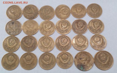 1,2,3,5,10,15,20 копеек 1926-1957гг - 3-5,2