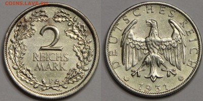 2 рейхcмарки 1931 F до 28.10 - IMG_9611.JPG