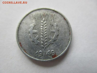 Германия, ГДР, 1 пфеннинг 1949 Е - IMG_5304.JPG