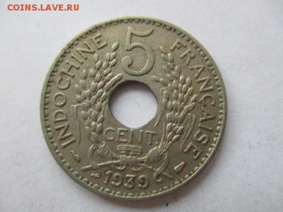 Индокитай французский 5 центов 1939 - IMG_5391.JPG