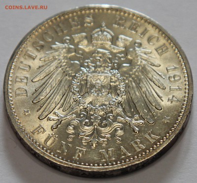 5 марок 1914 Саксония Фридрих Август III 30.10 в коллекцию! - IMG_1836.JPG