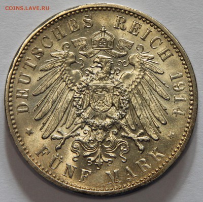 5 марок 1914 Саксония Фридрих Август III 30.10 в коллекцию! - IMG_1830.JPG