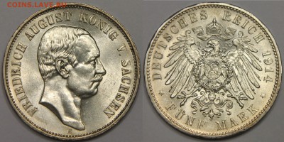 5 марок 1914 Саксония Фридрих Август III 30.10 в коллекцию! - IMG_0895.JPG