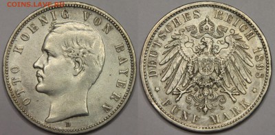 5 марок 1898 Бавария Отто I до 30.10 - IMG_0923.JPG