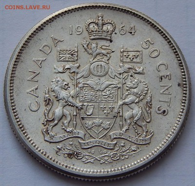 Канада 50 центов 1964 Елизавета II, до 01.11.16 в 22:00 МСК - 4049.JPG