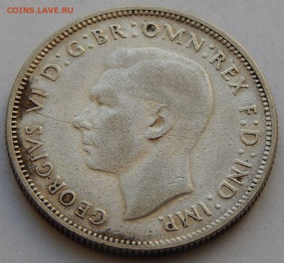Австралия 1 флорин 1947 Георг VI, до 01.11.16 в 22:00 МСК - 4822