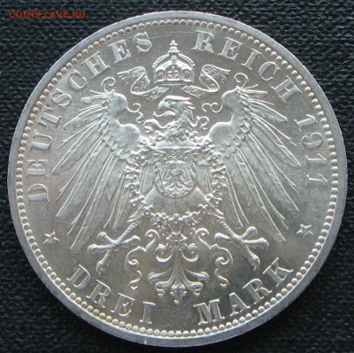 SCHAUMBURG-LIPPE 3 Mark 1911 - реверс