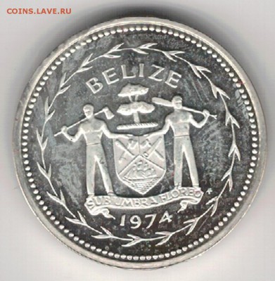 Ag Белиз 5 центов 1974 Мухоловки 31.10 в 22.00мск (Г792) - 5-бел