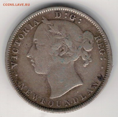 Ag Канада (Ньюфаундленд) 20 центов 1890 до 31.10 в 22ч(Г793) - 5-кан20