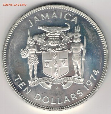 Ag Ямайка 10$ 1974 Сэр Генри Морган 31.10 в 22.00мск (Г799) - 5-ям1