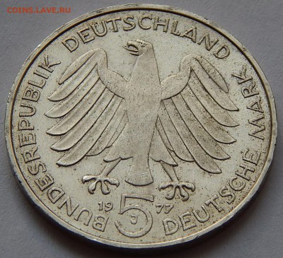 ФРГ 5 марок 1977 Карл Фридрих Гаус, до 01.11.16 в 22:00 МСК - 4266.JPG