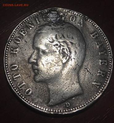 5 марок 1908 Бавария - image