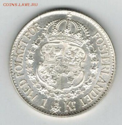 1 крона 1936, Швеция до 30.10 - 004