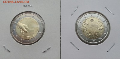 2 ЕВРО Мальта Выборы и Греция Ион. острова UNC до 27.10 22. - е1