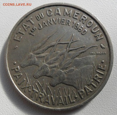 Монета Камерун 50 франков  1960 год - SAM_6130.JPG