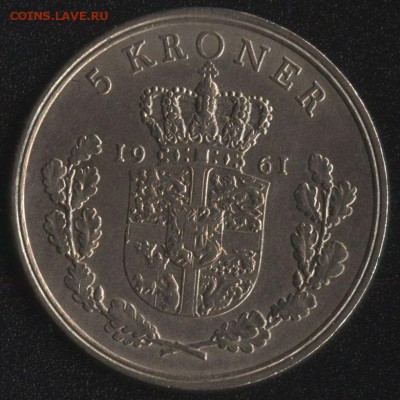 Дания 2 кроны 1961 до 22:00мск 01.11.16 - Дания 2 кроны 1961 -1