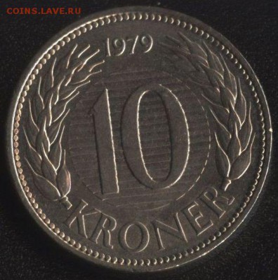 Дания 10 крон 1979 до 22:00мск 01.11.16 - Дания 10 крон 1979 -1