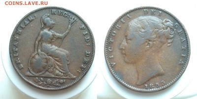 Великобритания фартинг 1853 до 30.10.2016 22-00 МСК - 2