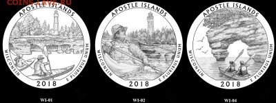 Острова: монеты, токены, жетоны, медали.. Названия и фото. - Apostle-Islands-01