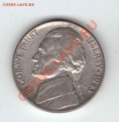 США 5 центов 1943 - 5 центов США